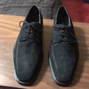 Giorgio Brutini Black suede tie up dress shoes